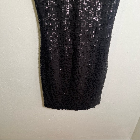 Love Reign Sleeveless Dress Black Sequins S - Picture 4 of 12